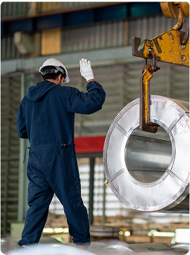 Industrial plant fabricate sheet metal manufacturing worker